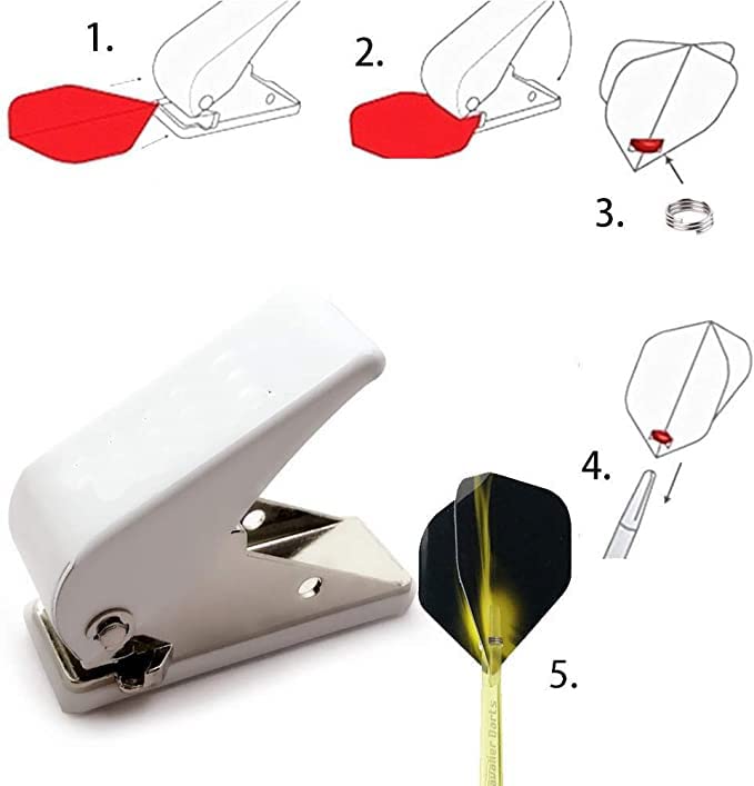 ToBeIT Flight Hole Punch Tool and 5 Sets Dart Flights and Dart shafts Rings - BeesActive Australia