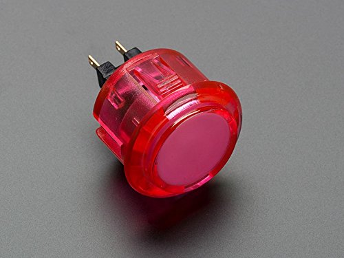 Adafruit Arcade Button - 30mm Translucent Pink [ADA472] - BeesActive Australia