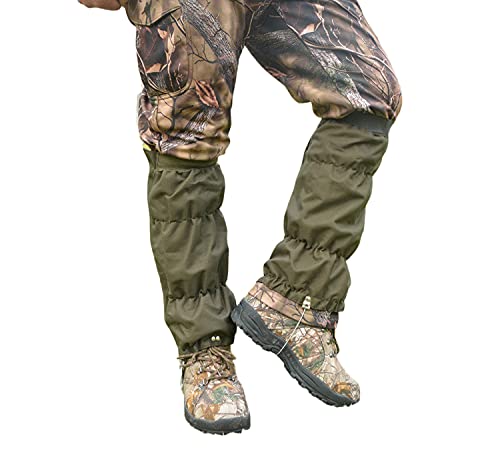 Fnina Thicken Oxford Snake Gaiters Snake Bite Protection Gaiter for Lower Legs Gaiter for Hiking Hunting Snake Proof Waterproof Snow Boot Cover onesize Adjustable Legging for Men and Women,Army green - BeesActive Australia