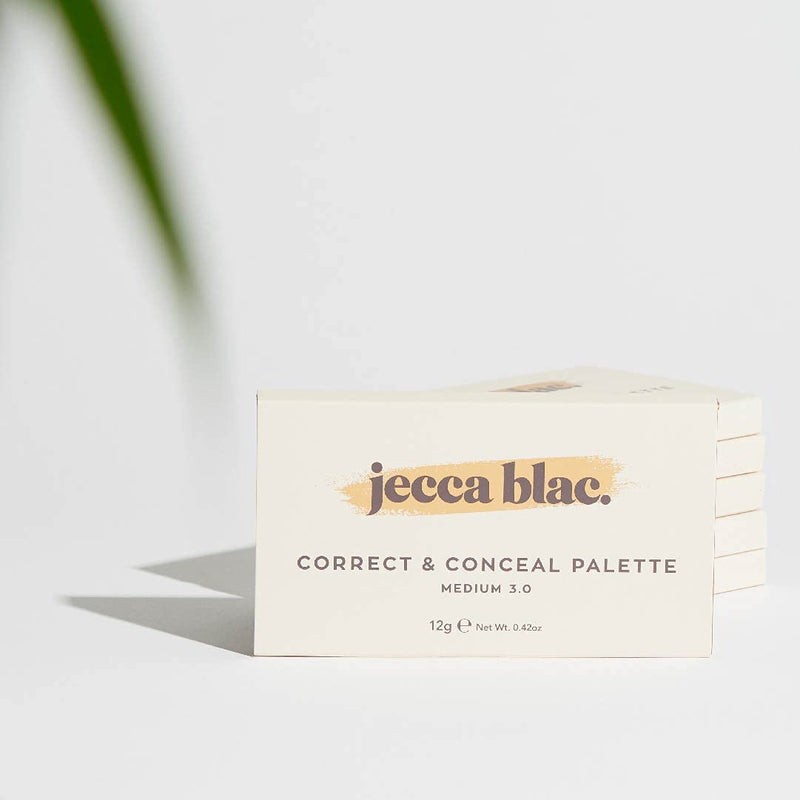 Jecca Blac Correct & Conceal Medium Coverage Palette in Medium 3.0 Vegan, Gender Neutral & LGBTIQA+ Inclusive Make Up - BeesActive Australia