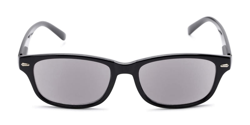 I-Sential Reading Sunglasses Tinted Sun Readers Glasses Flex Temples UV400 Lens Mens Womens Retro Classic & Case Black 2.5 x - BeesActive Australia