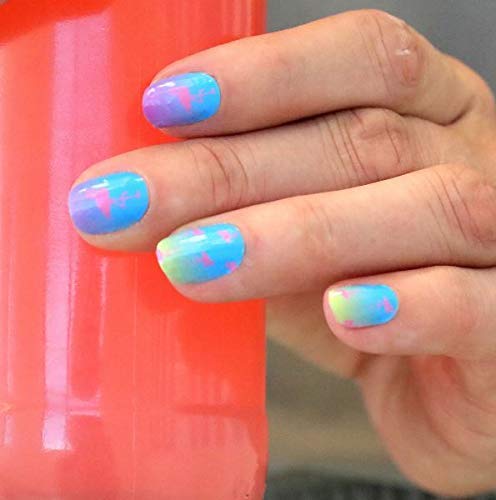 July 2019 Trendy 10 | Jamberry Nail Wraps | Nail Decal Design | Fun & Trendy Nail Art Stickers | Perfect Gift for DIY Easy Nail Art (Half Sheet - 1 manicure / 1 pedicure, Flamingo Lingo) - BeesActive Australia