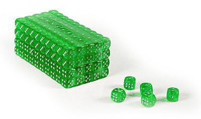 DA VINCI 16mm 6 Sided Translucent Red, Blue, or Green Gaming Dice in Bulk with Rounded Corners 100 Dice - BeesActive Australia
