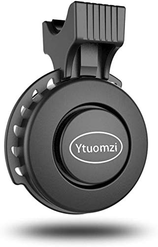 Ytuomzi Electric Bike Horn USB Rechargeable Bicycle Bell 120 db Invisible Cycling Alarm Loud Horn Waterproof 3 Modes Alert Ring for Mountain/Road Bike Scooters Handlebar 22-31.8mm Black - BeesActive Australia