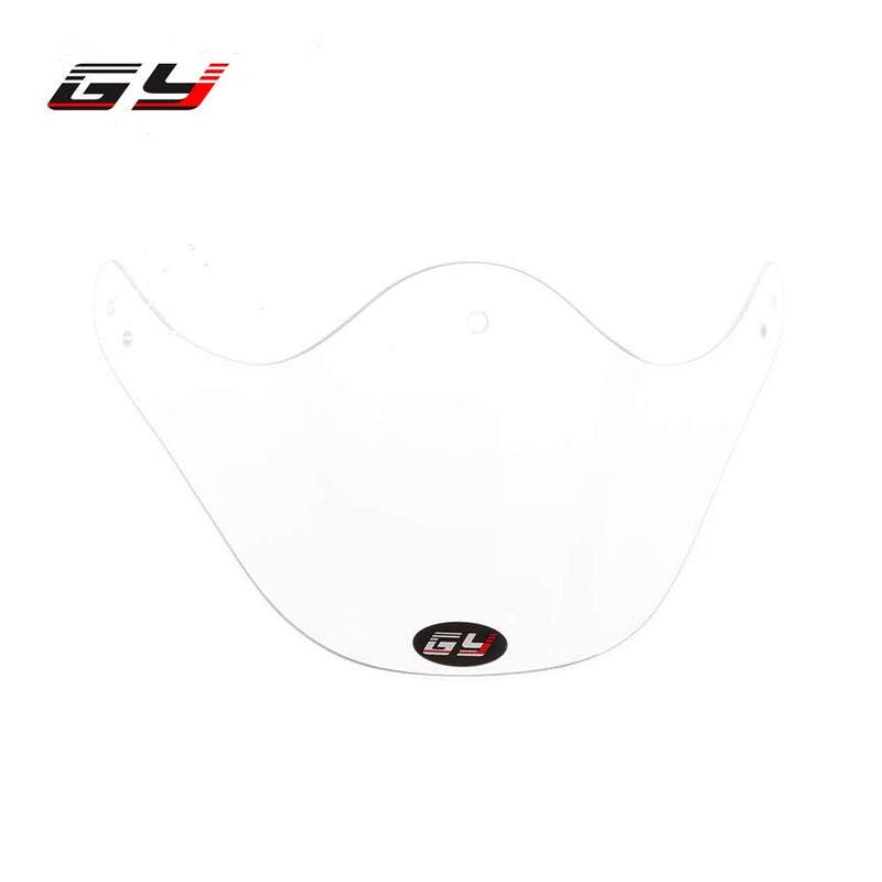 [AUSTRALIA] - GY Polycarbonate Flexibility and Tough Ice Hockey Goalie Neck Guard Goalkeeper Neck Protector Classical Clear Size Free 
