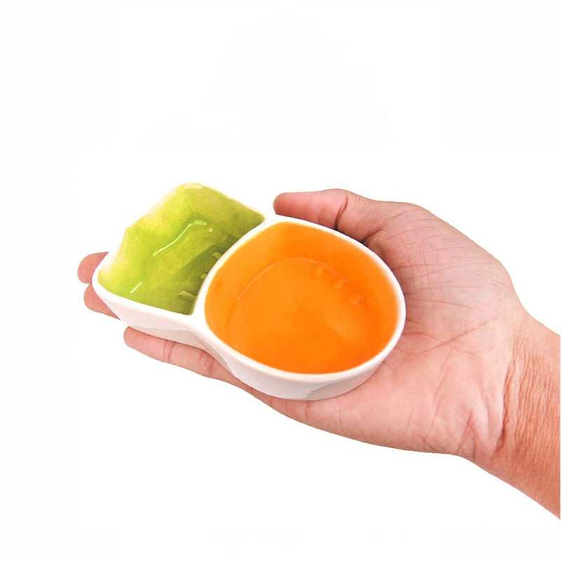Hamster Food Bowl - Ceramic Small Animals Food Dish and Water Bowl Chew Resistant Food Bowls Water Feeder for Hamster Rat Hedgehog Gerbil Mice Squirrel Sugar Glide Birds Small Carrot - BeesActive Australia