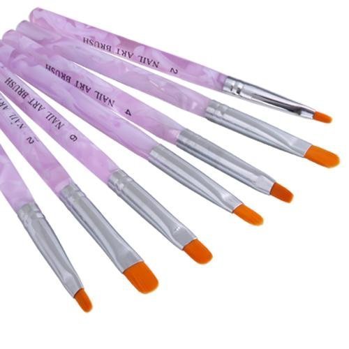 CJESLNA 7 X Acrylic UV Nail False Tips Builder Brush Pen 7Pcs - BeesActive Australia
