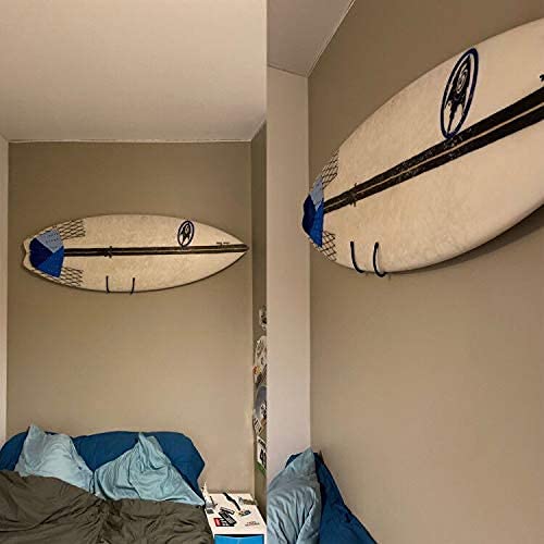 AUXPhome Upgrade Large Surfboard Storage Rack, Adjustable Home Wall Mount, for Ski and Snowboard Storage Rack,Wakeboard Display Rack, Skateboard Wall Hangers - No More Than 20LB (10KG) - W/Hardware - BeesActive Australia