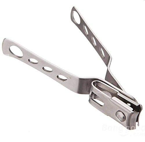 SpinSnips Stainless Steel Clippers for Thick Nails,Finger Nail Clippers for Ingrown Toenail Clippers for Men,Tough Nails, Seniors, Adults Deluxe Sturdy Stainless Steel Big(Silver) - BeesActive Australia