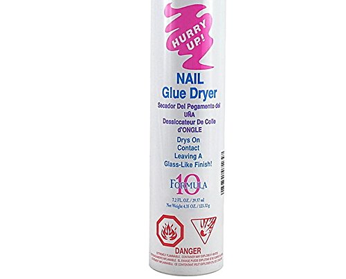 Nail Glue Spray Dryer Drys On Contact Leaving A Glass Like Finish 10 Formula | size 7.2 fl oz - BeesActive Australia