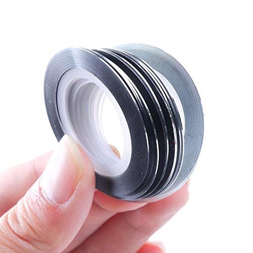 JIAHAO 2Pcs Gold/Silver Rolls Striping Tape Line Nail Art Tips Decoration Sticker - BeesActive Australia