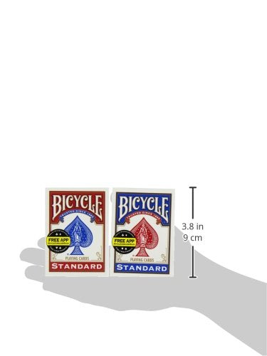[AUSTRALIA] - Bicycle Poker Size Standard Index Playing Cards (4-Pack) [Colors May Vary: Red, Blue or Black] 