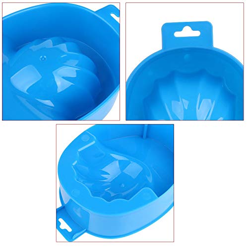 2pcs Soak Tray Nail Art Manicure Care Soak Bowl Tray Polish Remover Blue - BeesActive Australia