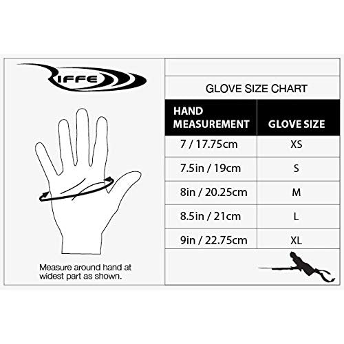 [AUSTRALIA] - Riffe Black Amara Neoprene Glove Large 