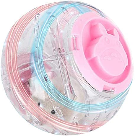 Hamster Running Ball Multi-Size Crystal Running Ball for Hamsters Run-About Exercise Ball Fitness Wheels Small Animal Toys Chinchilla Cage Accessories S 4.92 inch Blue D - BeesActive Australia