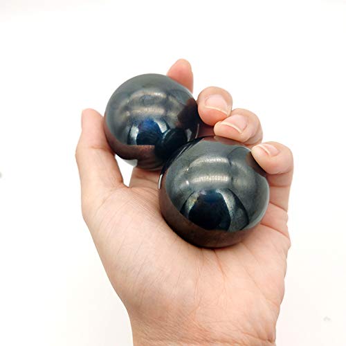 1.57inch Chrome Steel Black Baoding Balls for Hand Therapy, Exercise, and Stress Relief,2pcs - BeesActive Australia