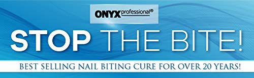 Onyx Professional "Stop The Bite" Nail Biting & Thumb Sucking Deterrent Polish 0.5 fl oz - Helps Nails Grow & Can Be Used As Top or Base Coat Single - BeesActive Australia