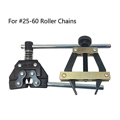 AZSSMUK Aobbmok Roller Chain Tools Kit #25-60 Holder Puller&Breaker Cutter for Bicycle,Motorcycle Chains (Carbon Steel) Carbon Steel - BeesActive Australia