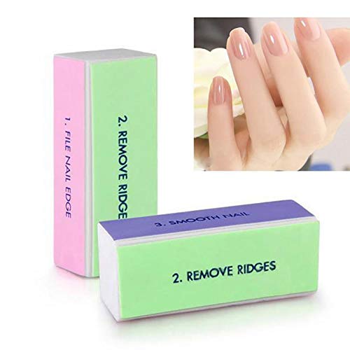 YIMART 5Pcs/set Nail Art Buffer Block Nail File For Nail Polish UV Gel Manicure Pedicure Buffing Sanding Polish (Flower) Flower - BeesActive Australia