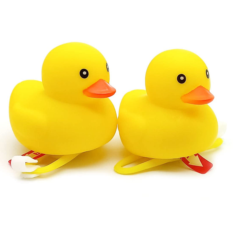 Duck Bike Bell 2 Pcs, Rubber Duck Bicycle Accessories, Bicycle Horns Mountain Bike Handlebar Light Bicycle Accessories - BeesActive Australia