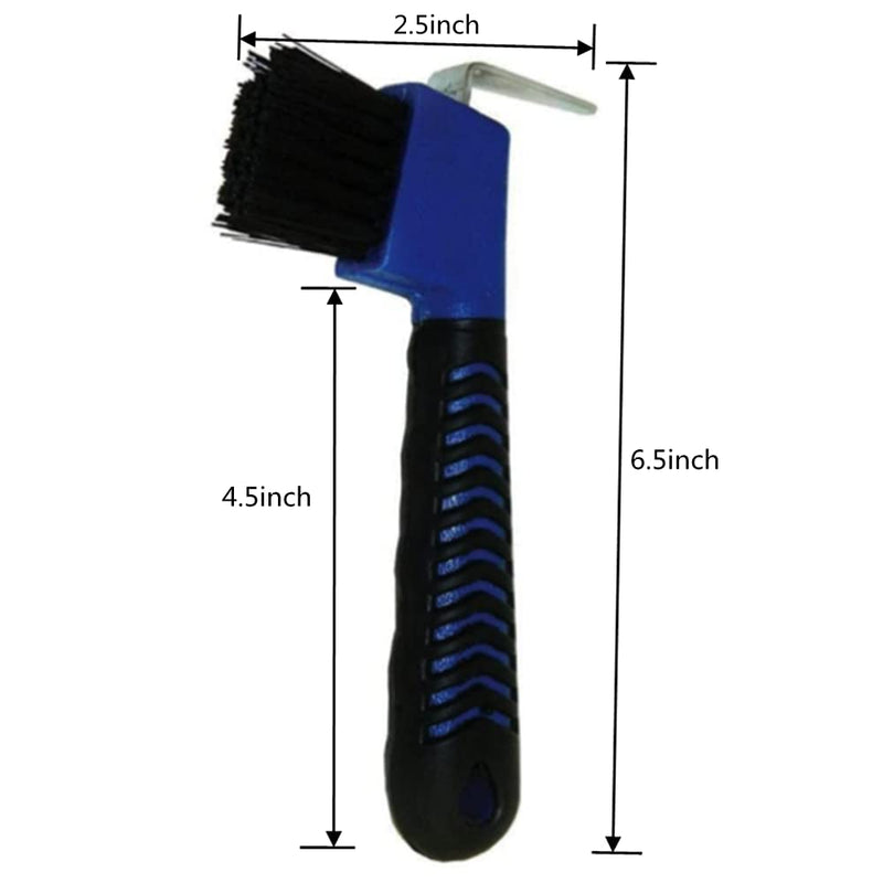 Stainless Steel Horse Brush,Reversible Stainless Steel Curry Comb,Includes Horse Hoof Pick Brush with Soft Touch Grip - BeesActive Australia