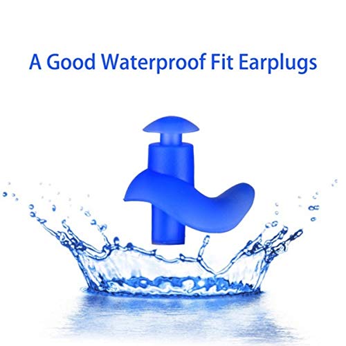 [AUSTRALIA] - Kitmate Swimming Earplugs, 2 Pair Reusable Waterproof Silicone Swimming Ear Plugs for Swimming,Surfers, Swimmers,Adults, Kids, Diving and Other Water Athletes 