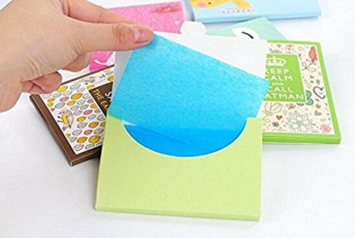 4Boxes (200Pieces) Oil Absorbing Blotting Sheets Face Oil-Absorbing Tissues Makeup Oil Control Absorbing Blotting Paper Sheets(Box color random) - BeesActive Australia