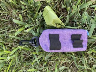Foster & Pals Purple Canvas Dog & Cat Poop Bag Holder | Dispenser | Water Resistant Material | Fits Any Leash | Durable Zipper - BeesActive Australia