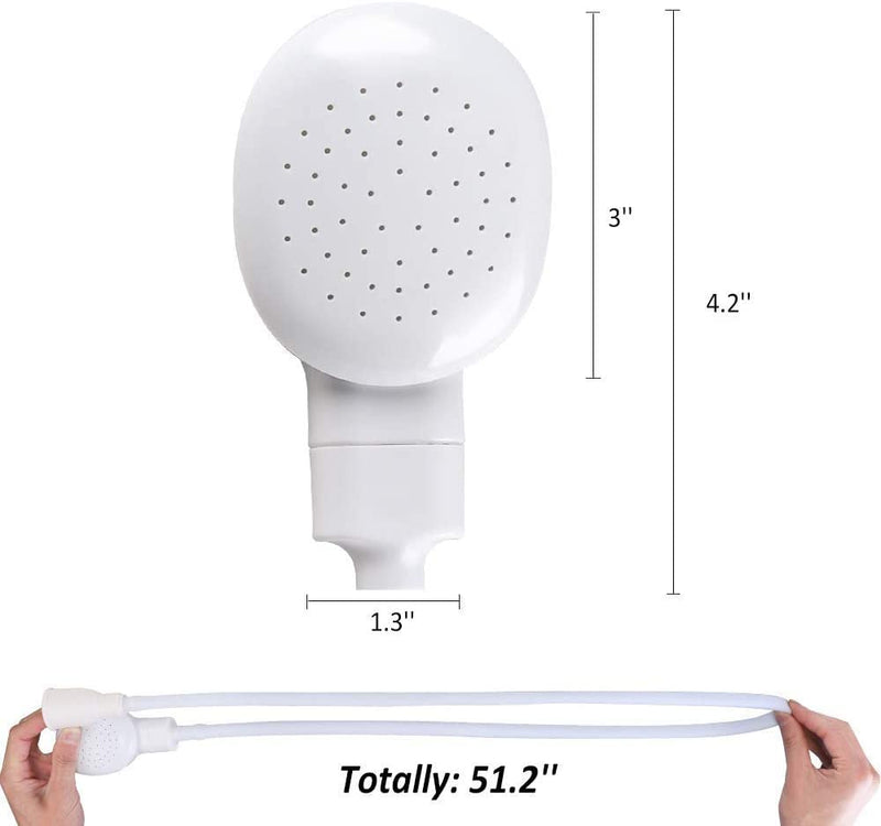 Pet Faucet Sprayer,Sink Spray Hose Portable Shampoo Sprayer,Shower Head with Slip On Spout Bath and Shampoo Spray,Faucet to Shower Converter,Dog Shower Pet Bath Handheld Showerhead,White - BeesActive Australia