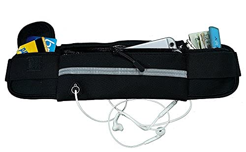 Generico, Sports Fanny Pack, Waist Bag For Running, Excercise Belt for cell phone, money, keys, Training Bag for cycling, travel, Black, Adjustable, for men, for women - BeesActive Australia