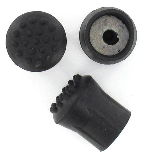 Pack of Four 25mm (1") Bell Shaped Studded Rubber Ferrules Walking Stick Tips C-Type by Lifeswonderful® - BeesActive Australia