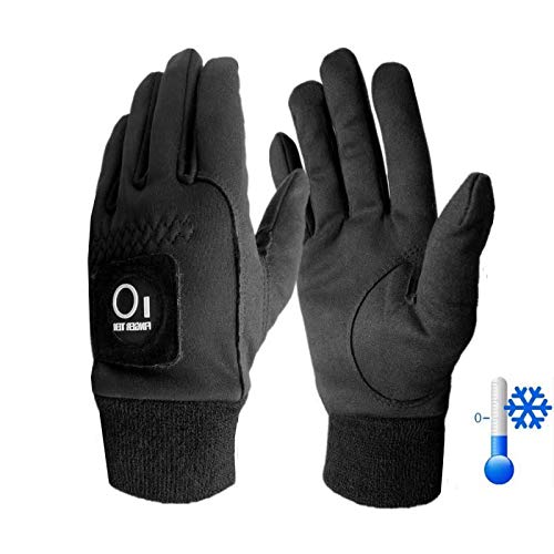 FINGER TEN Winter Golf Gloves Men with Ball Marker Grip Performance 1 Pair, Cold Weather Windproof Waterproof Size Samll Medium ML Large XL Small - BeesActive Australia