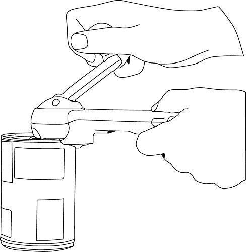 Aidapt Plastic Multi use Tin Opener - Designed for Users with Limited Dexterity, Arthritis or Weakened Grip. Great Kitchen Tool. No More Broken Fingernails. Open Tins, Jars, Bottle Lids and Cans. White and Green - BeesActive Australia
