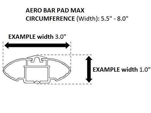 DORSAL Aero Crossbar Roof Rack Pads for Car Surfboard Kayak SUP Snowboard Racks 28 Inch Long [Pair] - BeesActive Australia