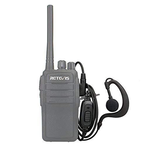 [AUSTRALIA] - Case of 10,Retevis Two Way Radio Earpiece with Mic Single Wire Earhook Headset for Baofeng BF-888S UV-5R Retevis H-777 RT22 Arcshell AR-5 Walkie Talkies 