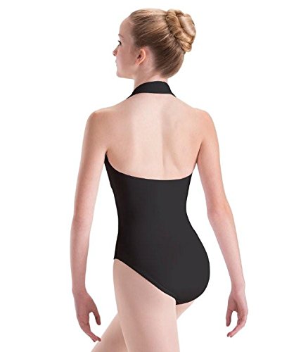 [AUSTRALIA] - Motionwear Overlay Halter Leotard Black Small Adult 