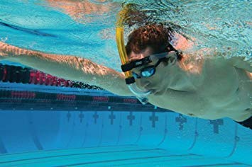 FINIS Original Center-Mount Swimmer's Snorkel for Lap Swimming and Swim Training, Yellow, Adult - BeesActive Australia