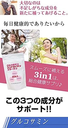 Kitanihon Kagaku Glucosamine Collagen Chondroitin 3in1 Supplement Nutritional Supplement - BeesActive Australia