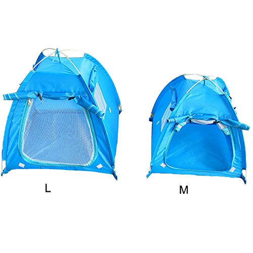 OLizee Breathable Washable Pet Puppy Kennel Dog Cat Folding Indoor Outdoor House Bed Tent Brown,M - BeesActive Australia