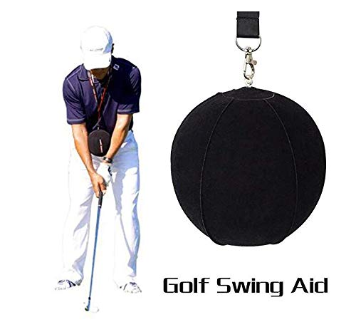 LIQIWI Golf Swing Trainer Aid Assist Posture Correction Training Golf Smart Inflatable Ball black - BeesActive Australia