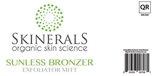 Skinerals Scrubbing Exfoliator Mitt for Super Smooth Skin and Self Tanner Prep - BeesActive Australia