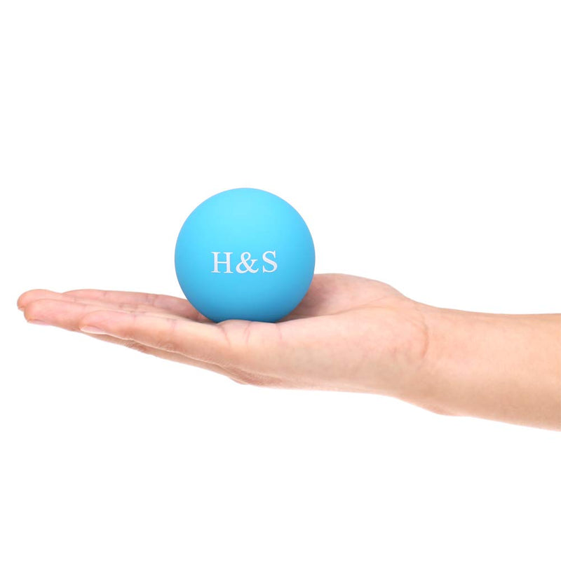 H&S 2 x Lacrosse Ball Trigger Point Massage Ball Muscle Roller Ball Rehab Physiotherapy Crossfit - BeesActive Australia