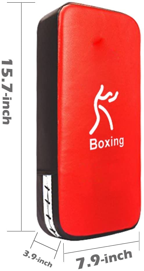 LuiceABC Karate Taekwondo Boxing Pad Soft Adjustable Kicking Punching Shield Durable Training Pad for Boxing and Material Arts Training Red - BeesActive Australia