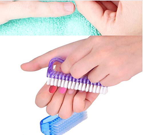 Handle Grip Nail Brush, Fingernail Scrub Cleaning Brushes,Fingernail Scrubbing Cleaning 3 Pack (Color May Vary) - BeesActive Australia