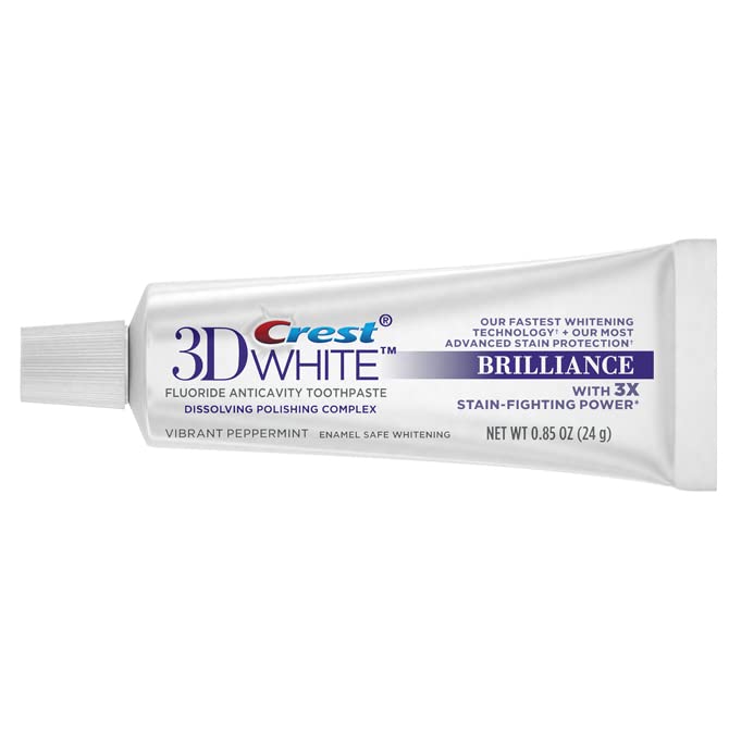 KAV PLUS PROFESSIONAL ADVANCED TEETH WHITENING STRIPS HOME TOOTH BLEACHING WHITENING STRIPS with CREST 3D WHITE BRILLIANCE WHITE TOOTHPASTE (STRIPS NOT MADE BY CREST) - BeesActive Australia