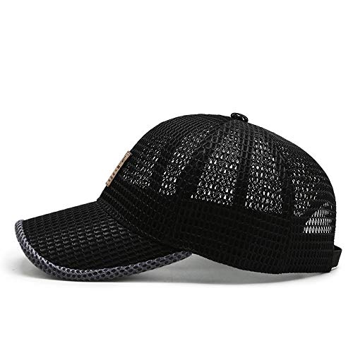 FASHIXD Summer Mesh Baseball Cap for Men Women Trucker Mesh Hat Baseball Hats Outdoor Sports Running hat 1-black - BeesActive Australia