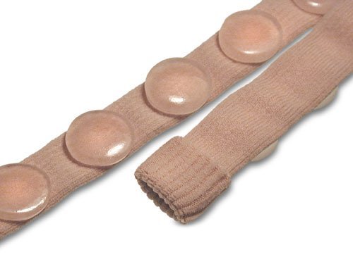 Elastic Tube Strip with Gel Pads Digital, Corn Pads on a 9-inch Strip, 4 Pads (3 Sizes) (Small) Small - BeesActive Australia