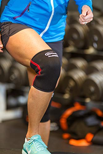 Knee Sleeves 7mm - Rip Toned -(PAIR) Neoprene Compression & Support -Weightlifting, Powerlifting, Bodybuilding, Strength & Weight Lifting Training -Men & Women -Squats Deadlift, Pain Relief, Arthritis XL Black - BeesActive Australia