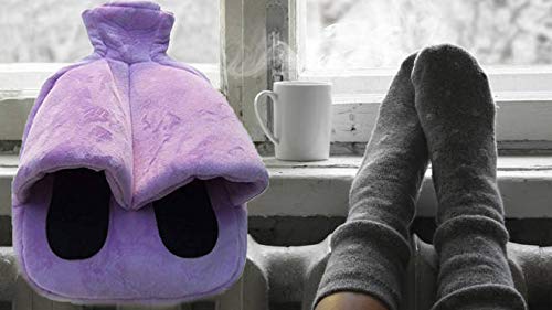 Things2KeepUWarm Heat Foot Warmer - 2L Hot Water Bottle Foot Muff - Purple Feet Warmer for Cold Toes - Non Electric Alternative - BeesActive Australia