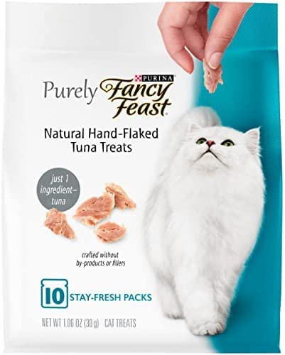 Aurora Pet Dog Treats Variety Pack (6) Purely Fancy Feast Natural Hand-Flaked Cat Treats (2 Tuna, 2 Salmon, 2 Chicken) with Aurora Pet Catnip Toy (Assorted) - BeesActive Australia